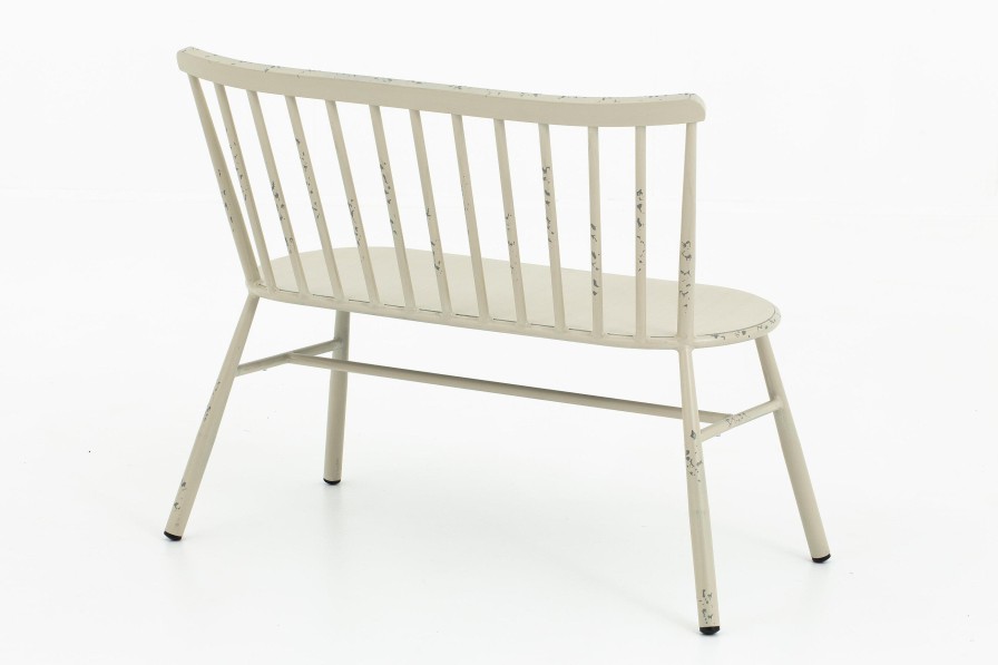 Flamant Claire, Garden Bench, Retro White Clearance