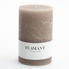 Flamant Beth, Candle, Colour Taupe, 9X15Cm New