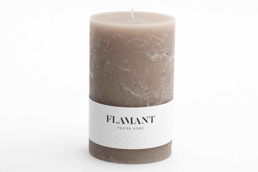 Flamant Beth, Candle, Colour Taupe, 9X15Cm New