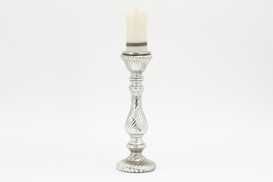 Flamant Darium, Candlestick, Mercury Glass, L Hot