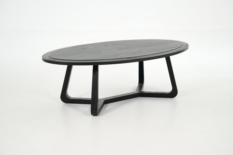 Flamant Livy, Coffee Table, Oval, Black, L Best