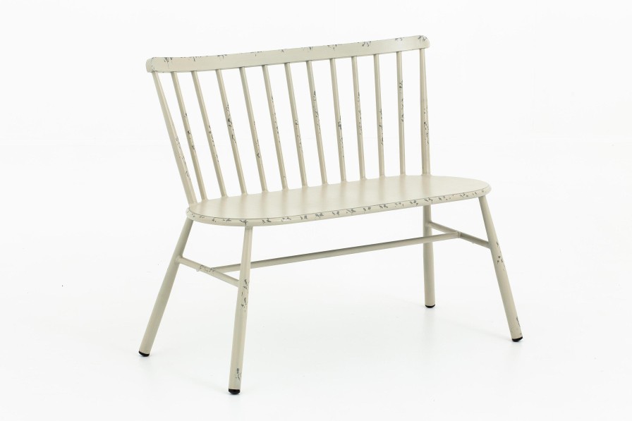 Flamant Claire, Garden Bench, Retro White Clearance