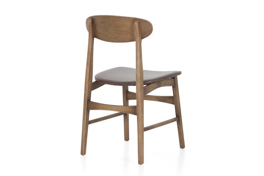 Flamant Joel, Chair, Oak And Leather Seat Wholesale