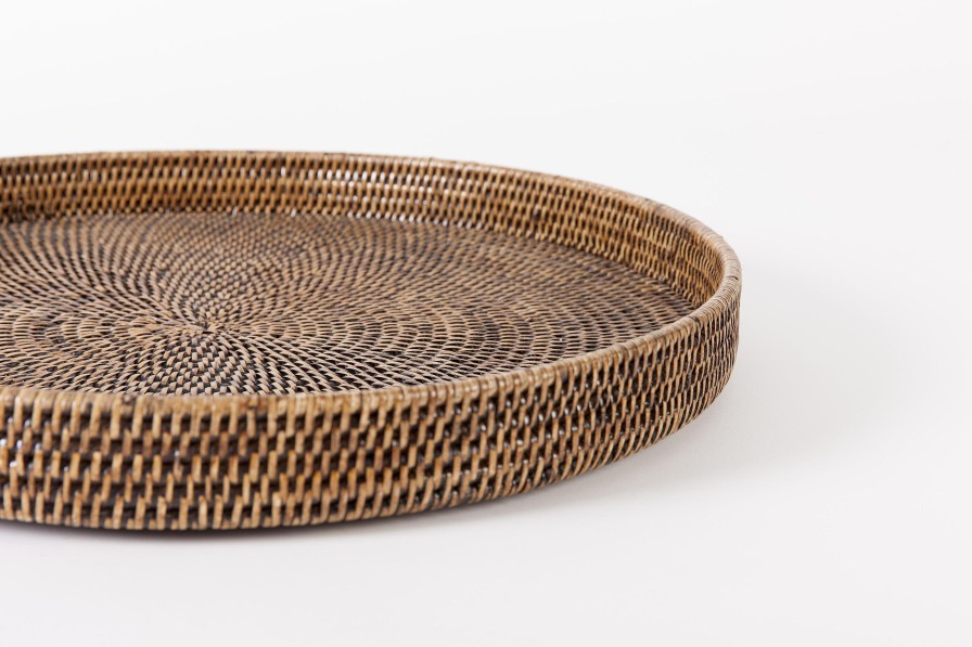 Flamant Togo, Tray, Round, Reed, 48Cm Hot