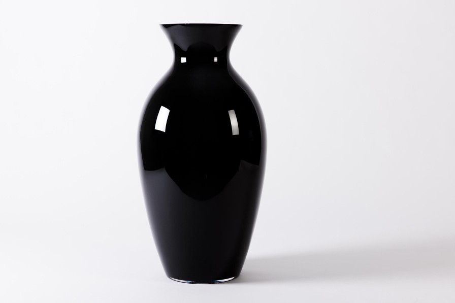 Flamant Adina, Vase, Black, Mouth-Blown, 70Cm New