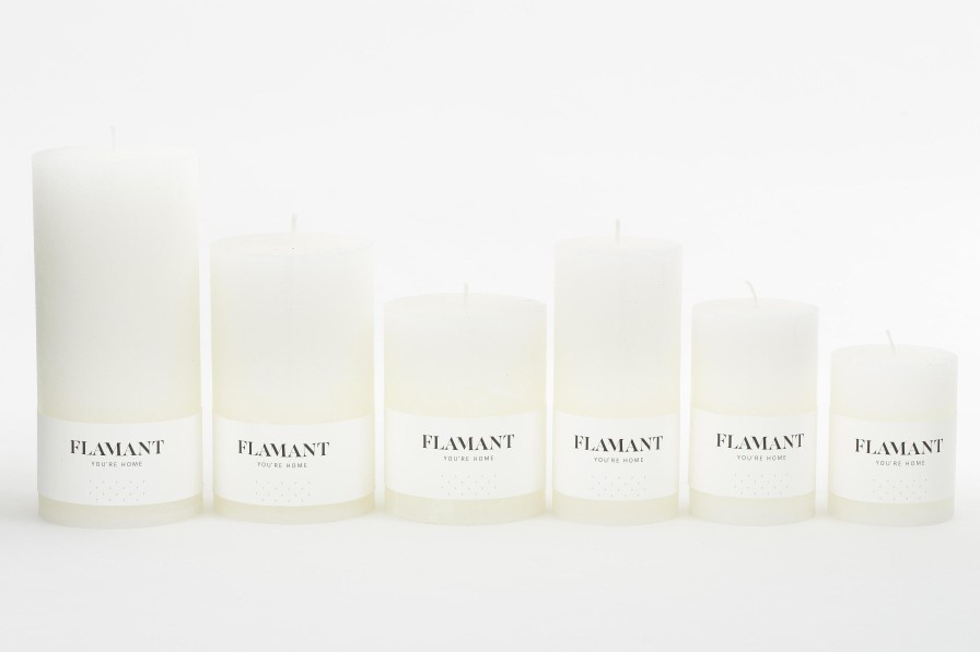 Flamant Beth, Candle, Colour White, 7X11,5Cm New