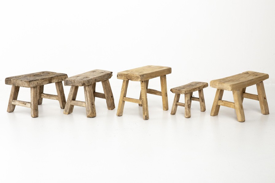 Flamant Paton, Stool, Recycled Wood Wholesale