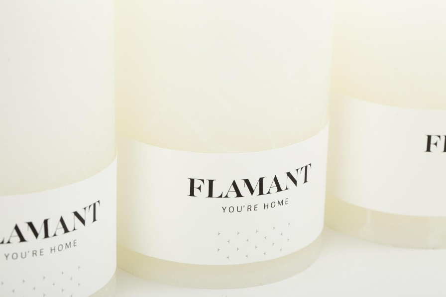 Flamant Beth, Candle, Colour White, 9X15Cm Best