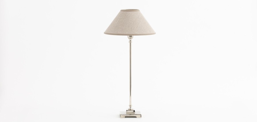 Flamant Horton, Table Lamp, Brass And Nickel New