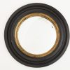 Flamant Pendolo, Mirror, Black And Gold, Convex, Round New