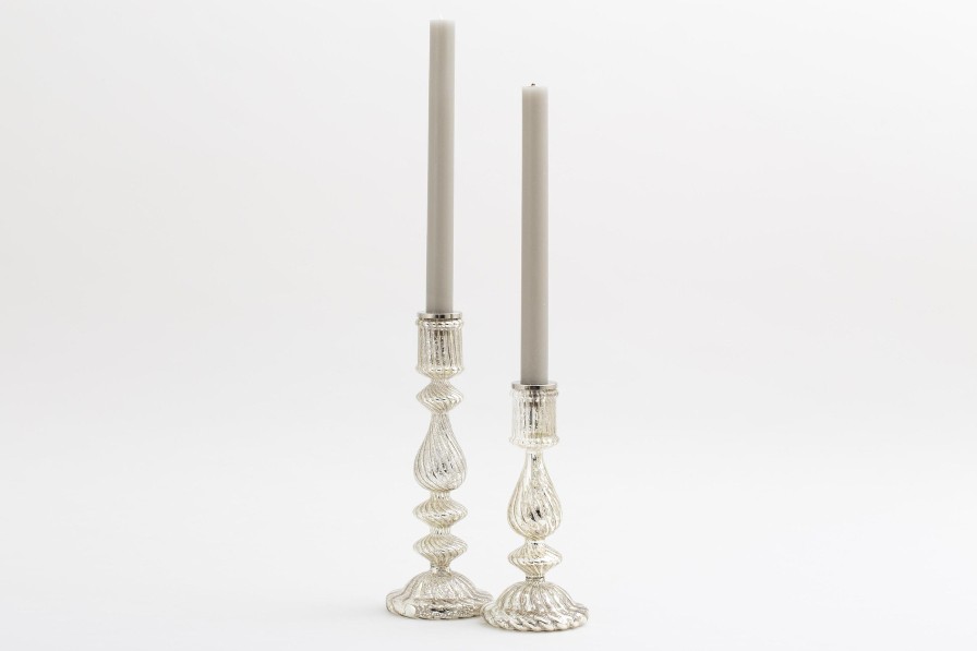 Flamant Gideon, Candlestick, Mercury Glass, S Online