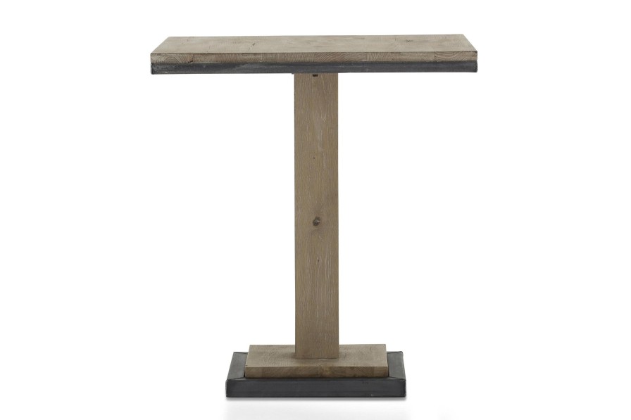 Flamant Renders, Bistro Table, Weathered Oak And Iron, 80 Cm Online