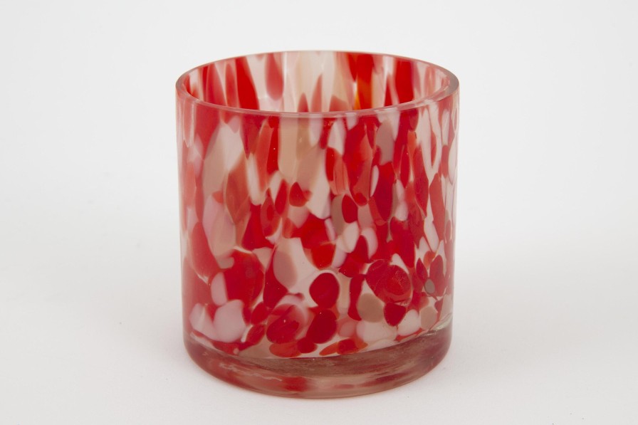 Flamant Bardi, Tea Light Holder, Glass, Red Wholesale