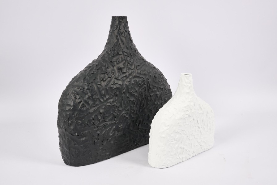 Flamant Corralee, Vase, Ceramic, Black, L Hot