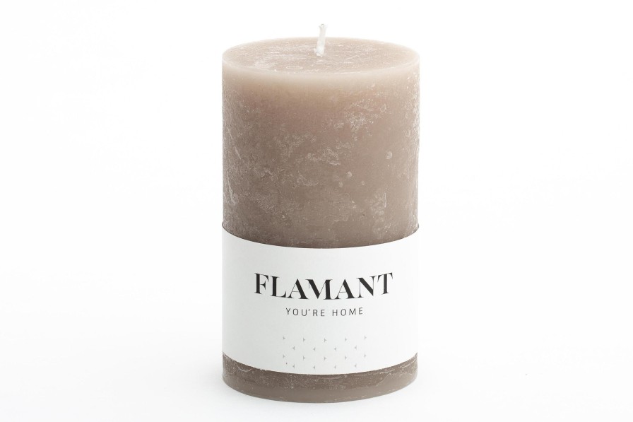 Flamant Beth, Candle, Colour Taupe, 7X11,5Cm Best