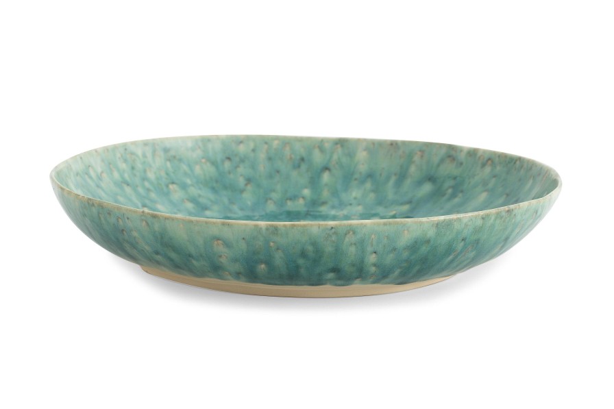 Flamant Cresta, Serving Bowl, Ceramic, Turquoise, Round, 37Cm Wholesale