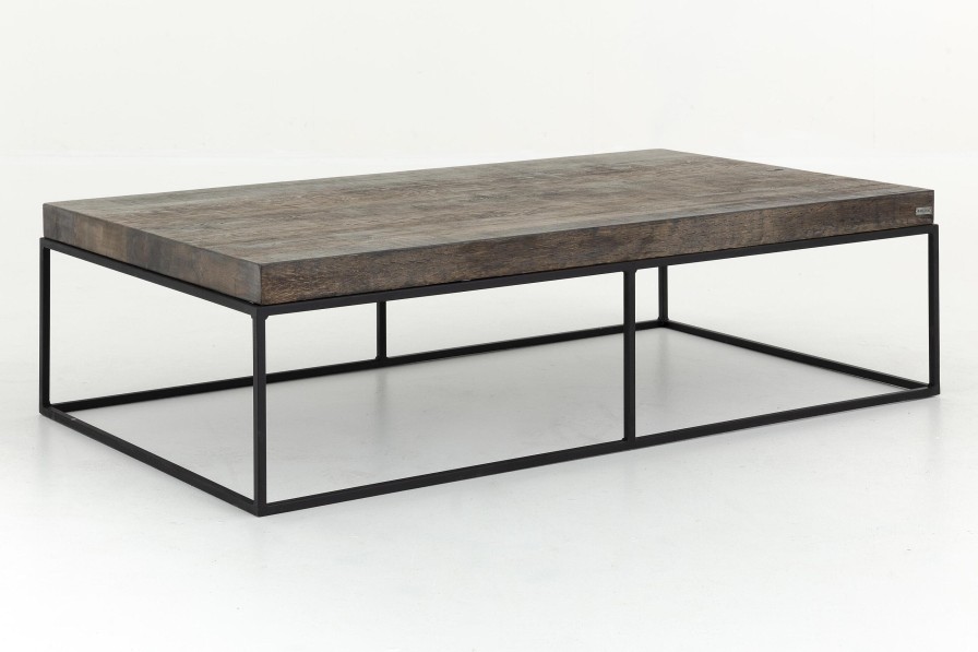 Flamant Urban, Coffee Table, Oak And Metal, Dark Brown Hot