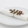 Flamant Rawas, Napkin Ring, Beads, Leaf Best