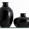 Flamant Chiaz, Vase, Glass, Black Hot