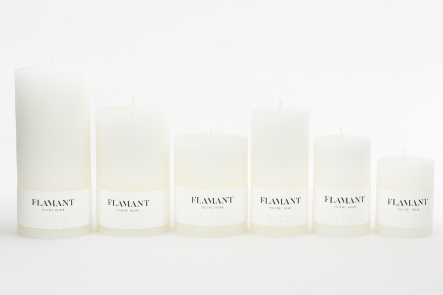 Flamant Beth, Candle, Colour White, 7X9Cm Wholesale