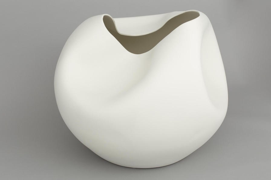 Flamant Reynolds, Vase, Ceramic, White, Model 1 New