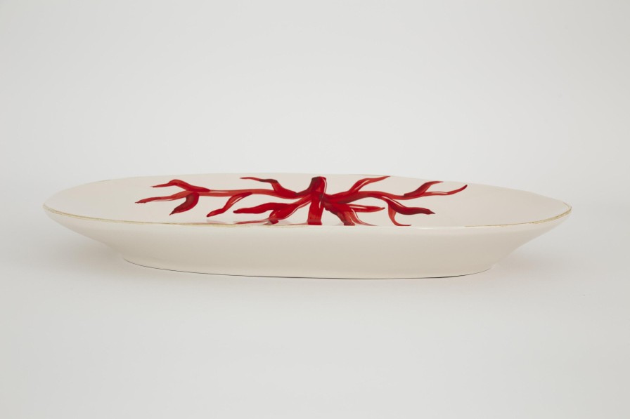 Flamant Kao, Serving Plate, Coral, Oval Online