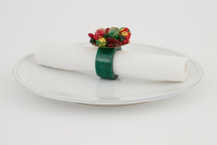 Flamant Brava, Napkin Ring, Beads Clearance