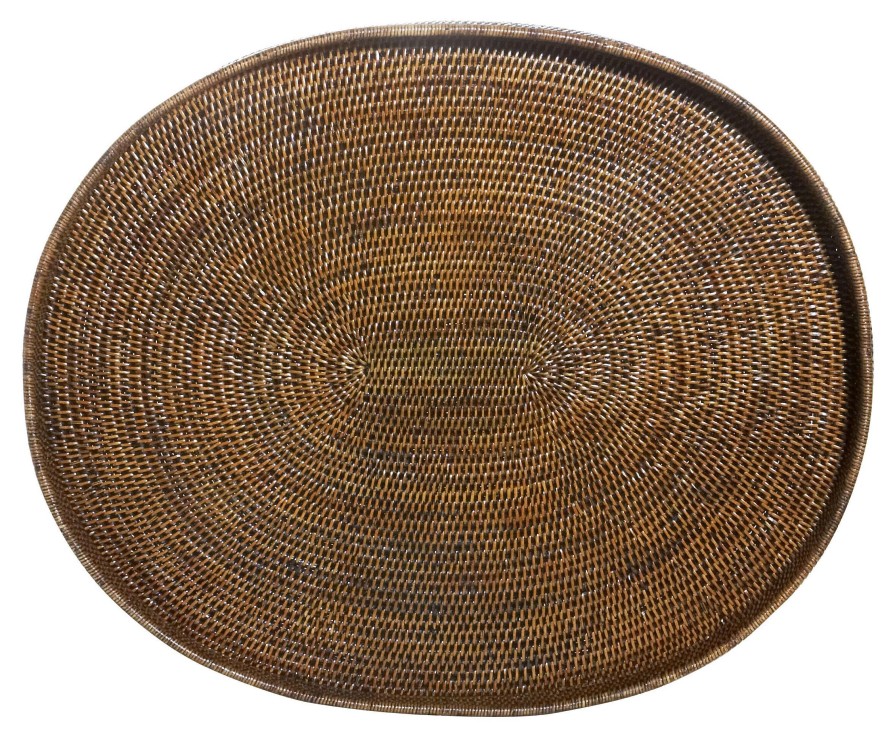 Flamant Togo, Tray, Oval, Reed New