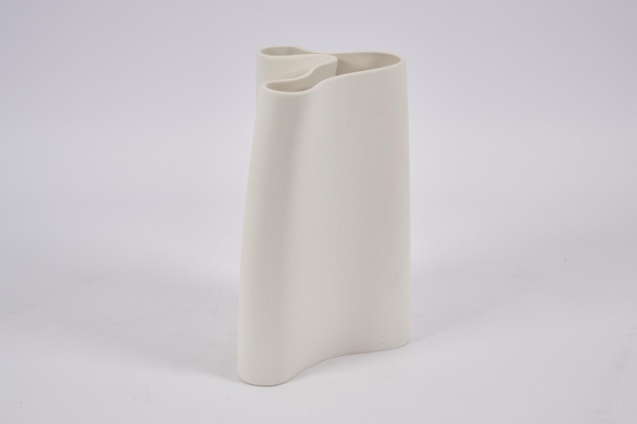 Flamant Barrie, Vase, Ceramic, Latte, L New