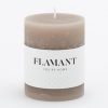 Flamant Beth, Candle, Colour Taupe, 7X9Cm Best