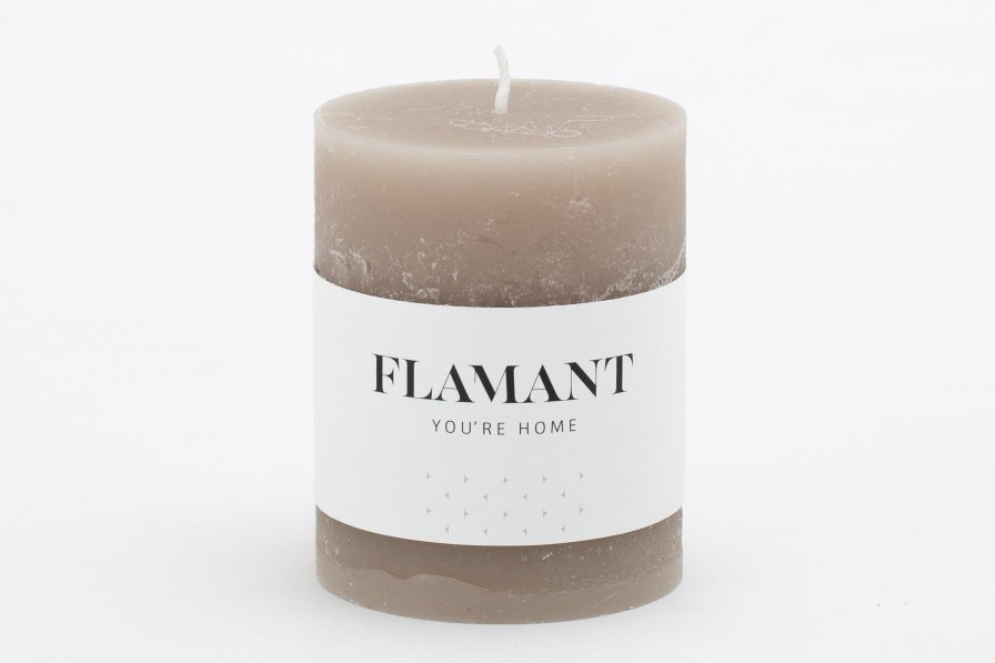 Flamant Beth, Candle, Colour Taupe, 7X9Cm Best